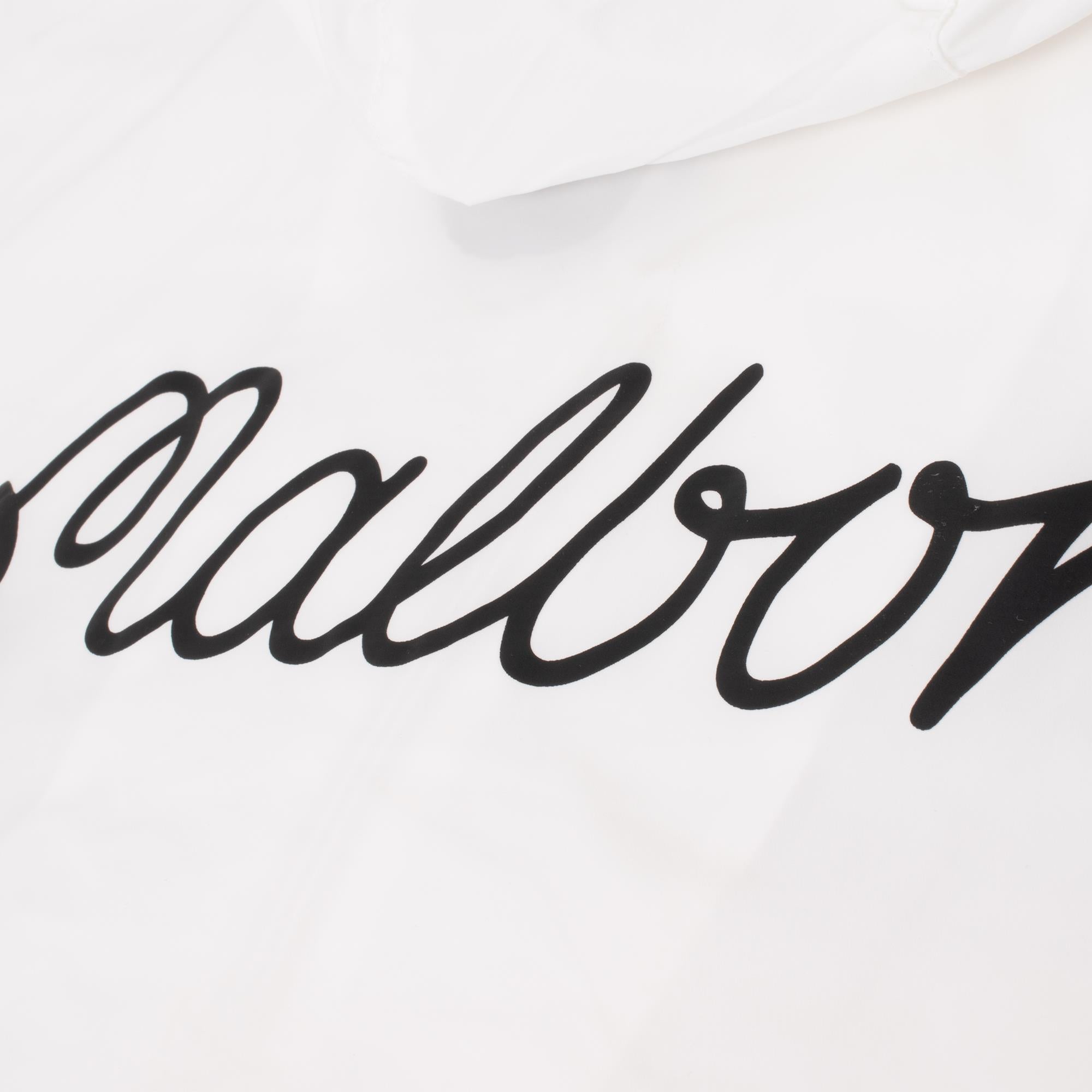 Malbon Golf M Script Nylon Anorak Golf Jacket White